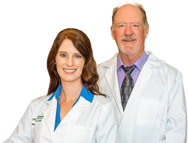 Image of Dr. Michael Herndon and Dr. Emily Luscri smiling.