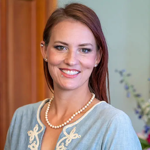 Image of a patient smiling.